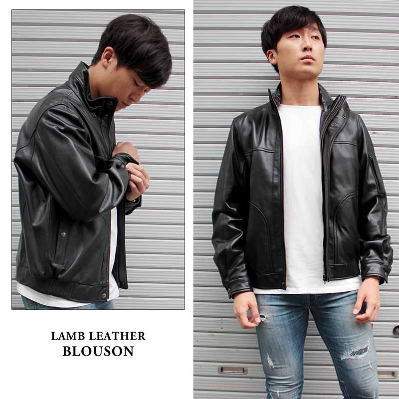 GRANCY ナポレオン レザー ブルゾン 牛革　S GRANCY】Napoleon Leather Blouson / ナポレオンレザーブルゾン