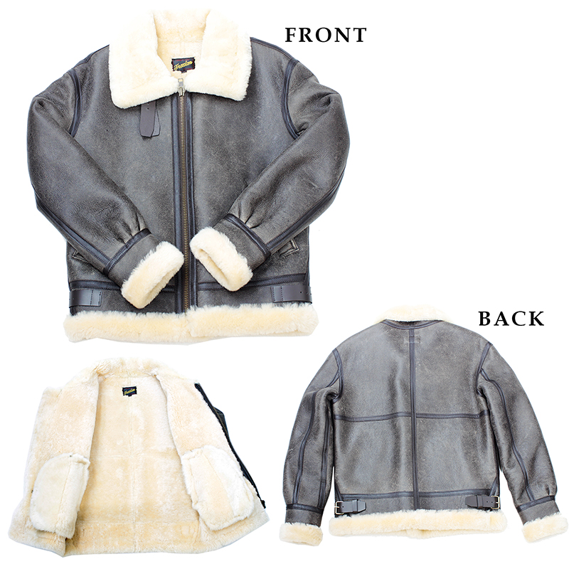 メンズムートンジャケット ムートンジャケット B 3 フライトジャケット 6818